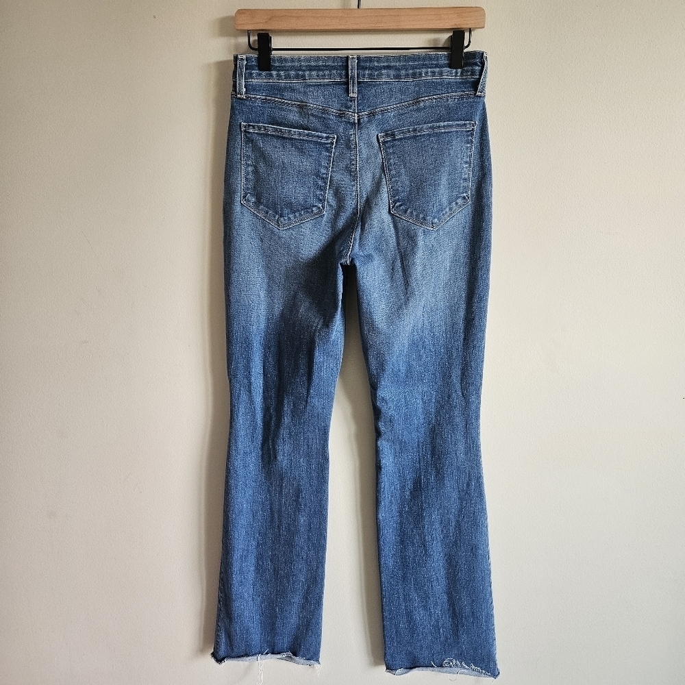 L'agence Blue Denim Ruth High Rise Straight Jeans In Garvey - Picture 9 of 12